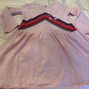 Tea Collection Lavender Dress with Chevron Design